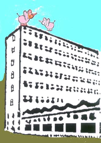 go to the top of the tower block